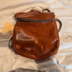 Patricia Nash Brown Leather Backpack